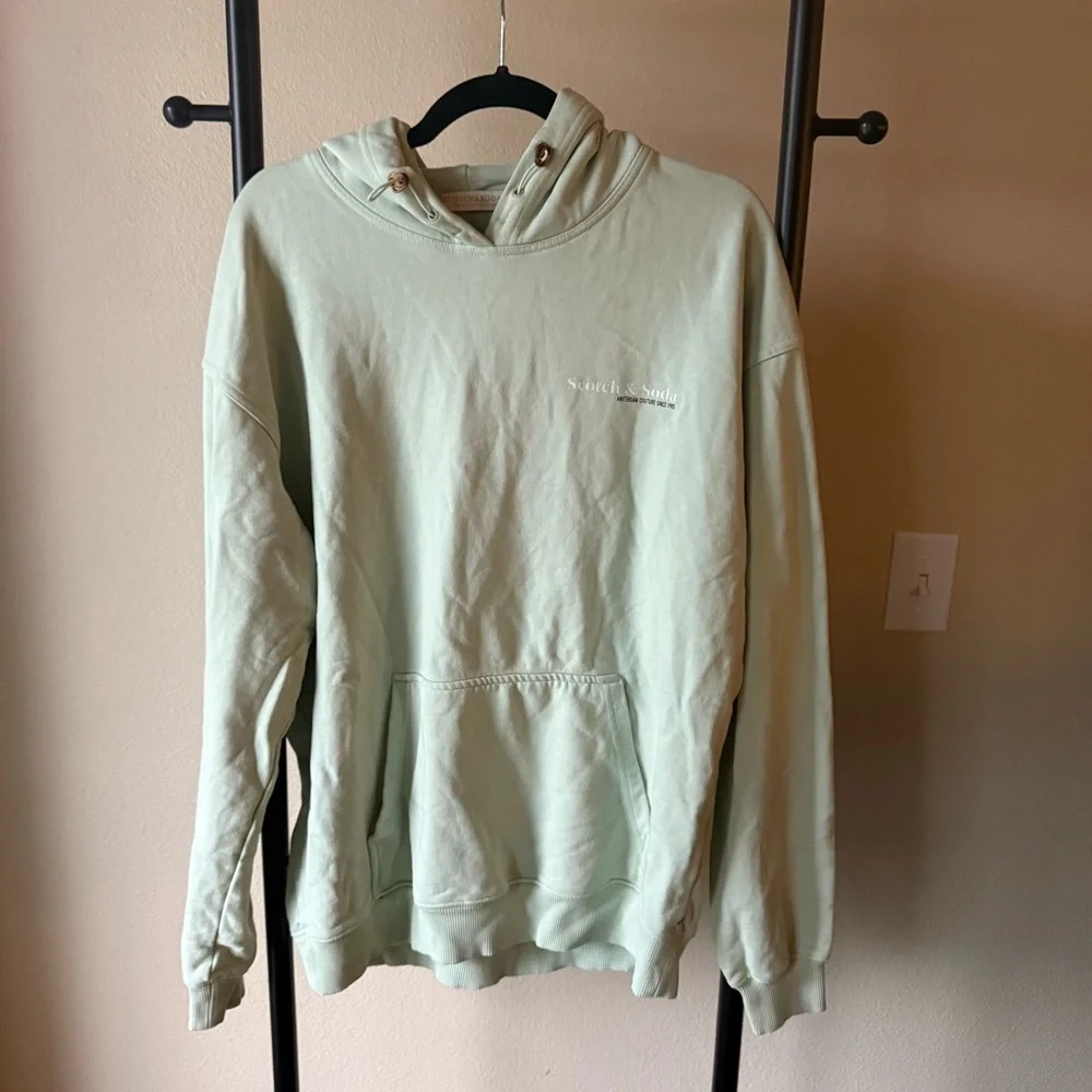 Scotch & Soda Light Green Hoodie - Picture 2 of 4